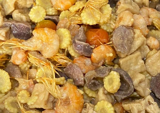 Resep Tumis jagung muda ampela udang tahu Resep Tumis jagung muda ampela udang tahu