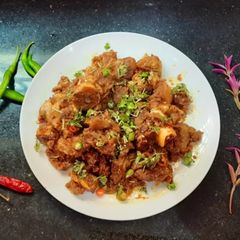 A picture of Mutton karahi/masala mutton.