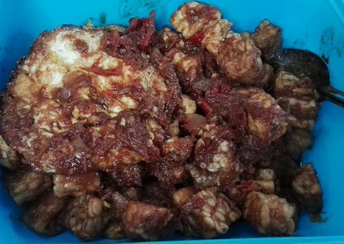 Bali telur ceplok tempe no MSG