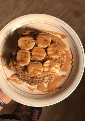 صورة لوصفة بان كيك الموز