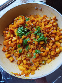A picture of Potato dry subji.
