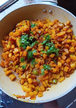 A picture of Potato dry subji.