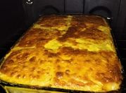 Una foto de pastel de mandioca