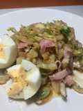 Wok de repollo, al estilo oriental, improvisado!!