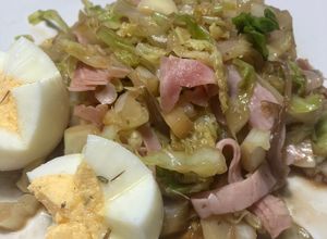Foto principal de Wok de repollo, al estilo oriental, improvisado!!