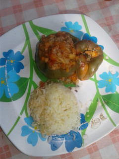 Una foto de Chiles rellenos
