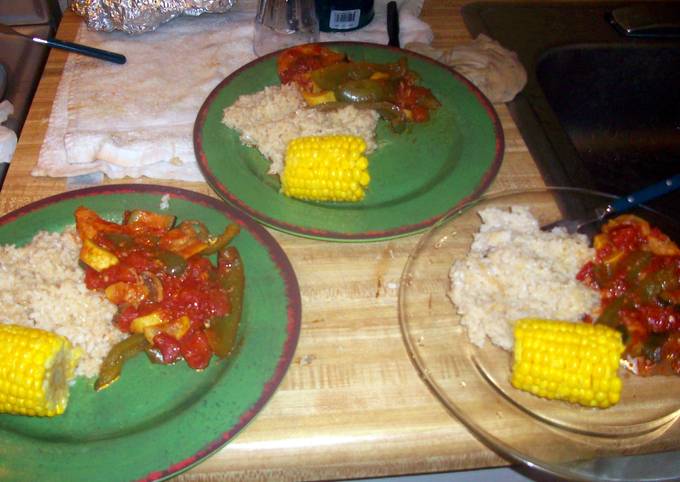 hmark38 Chicken with Mediteranean Vegetables Recipe