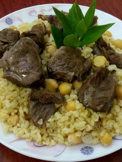 صورة لوصفة برغل بحمص