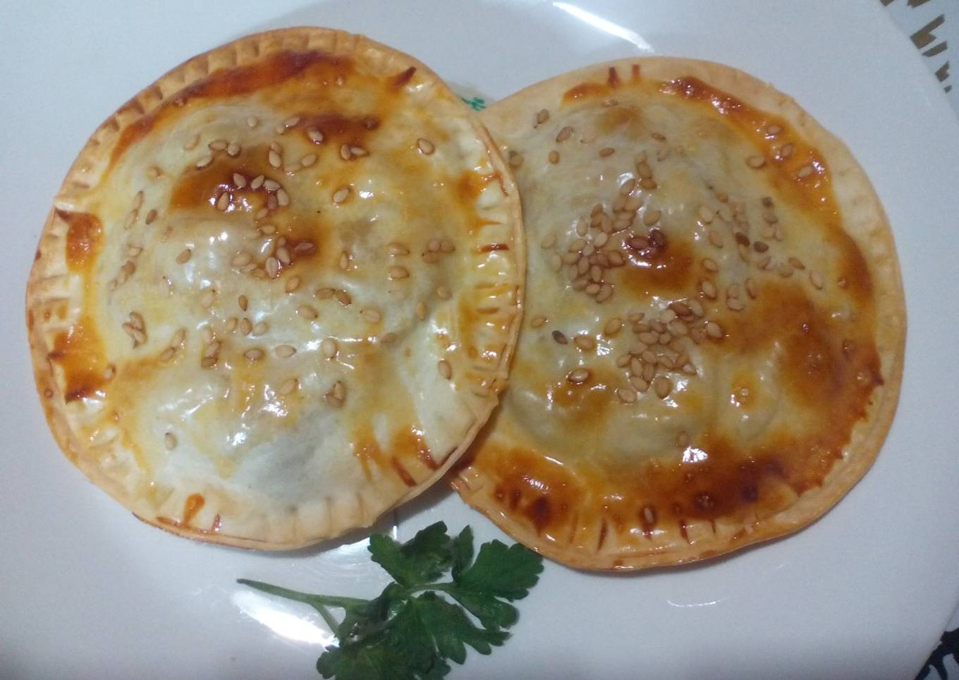 Empanadillas de pollo al horno