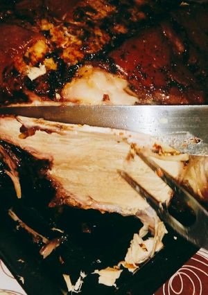 Una foto de Pernil de cerdo al horno