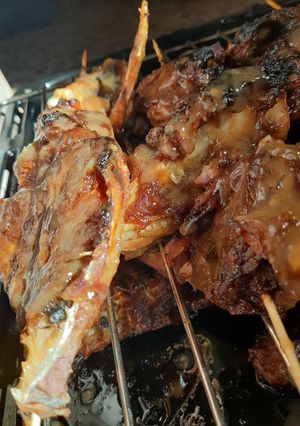 A picture of Super teriyaki grilled goose.