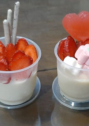Foto resep Puding Segar Merah Putih