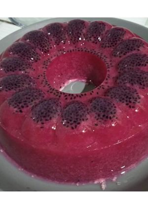 Foto resep Puding Buah Naga