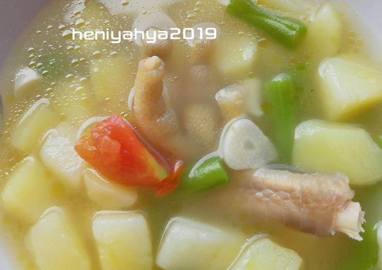 Soup Kentang Buncis untuk si Kecil