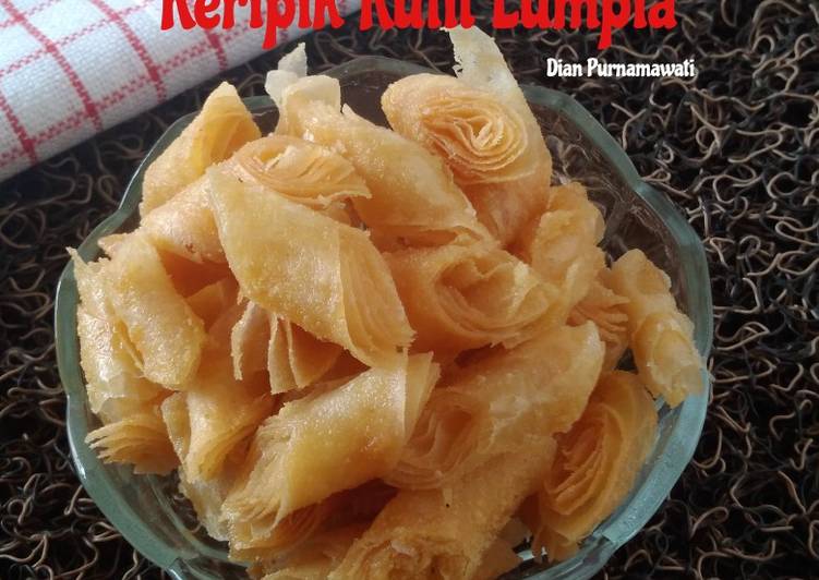 Mudahnya Bikin Keripik Kulit Lumpia Ala Warung