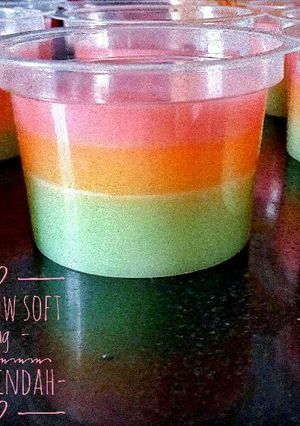 Foto resep Rainbow Soft Pudding