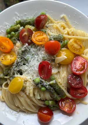A picture of Pasta Primavera.