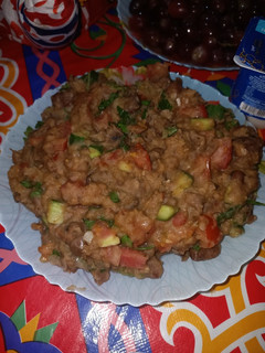 صورة لوصفة فول بالسلطه