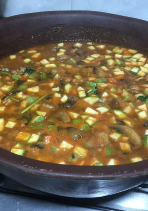 Una foto de Caldo de arroz