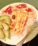 Pasta con salchichas y arroz con pimentón!!