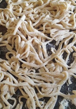 Una foto de Fideos caseros