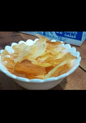 صورة لوصفة شبس منزلي بدون قلي