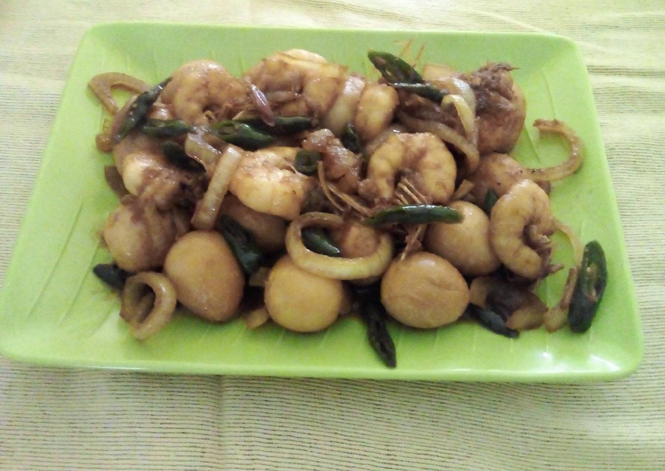 Udang Puyuh Saos Mentega 3 Langkah