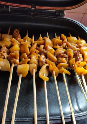 Foto resep Sate cumi empuk happycall