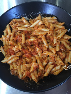 Una foto de Macarrones con verdura