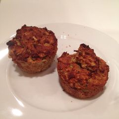 Gluten free paleo zucchini muffins A picture of Gluten free paleo zucchini muffins.