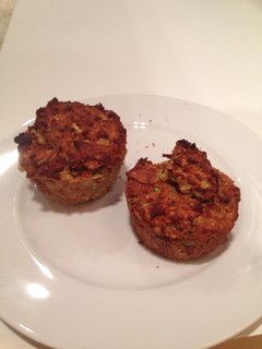 A picture of Gluten free paleo zucchini muffins.