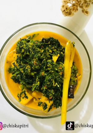 Foto resep Sayur santan Daun singkong tagor