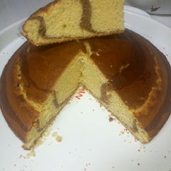 A picture of Vanilla marble cake.
