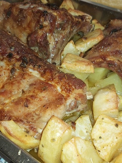 Una foto de Costillar de cerdo al horno