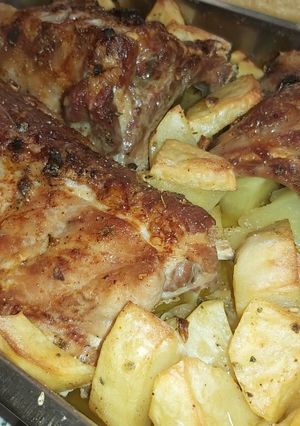 Una foto de Costillar de cerdo al horno