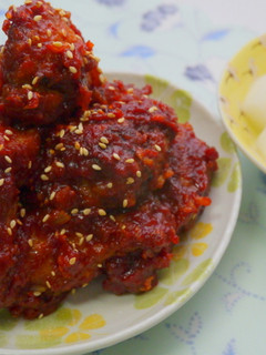 韓式辣醬炸雞 的食譜成品照片
