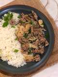 Russian Beef Stroganoff Butter Rice