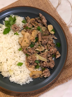 Foto resep Russian Beef Stroganoff Butter Rice