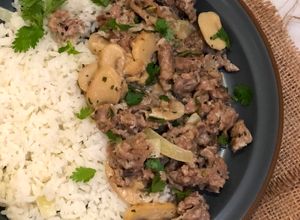 Foto resep Russian Beef Stroganoff Butter Rice