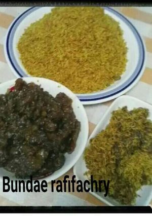 Foto resep Dendeng ragi(daging legi bumbu serundeng ala mama)