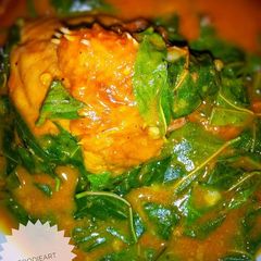 A picture of Oha/Ora soup.
