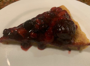 Una foto de TARTA de FRUTOS ROJOS (receta cetogénica)
