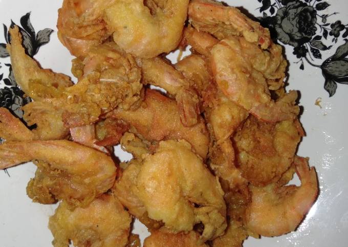 Resep: Udang goreng tepung crispy simple dan mudah dibuat Yang Enak