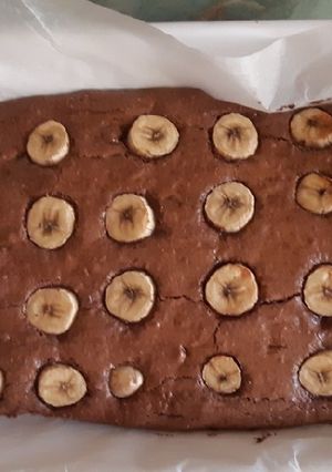 Banános-csokis brownie recept fotója