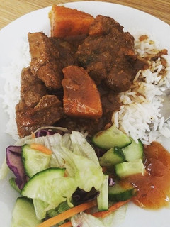 A picture of Sweet potato lamb curry.