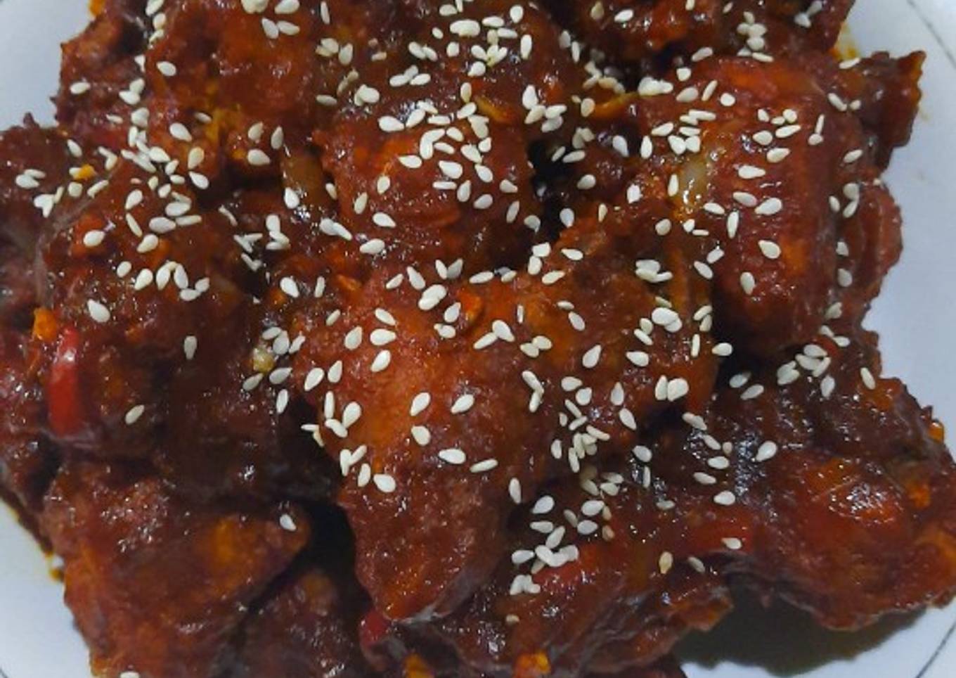 Ayam Saos Korea (YangNyeom Chicken)