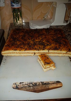 صورة لوصفة قطع الكيك بالمربى