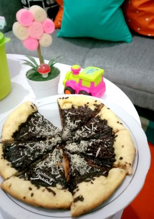 Foto resep 🌈Pizza teflon cokelat🌈