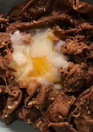 Foto resep Gyu Don + Onsen Tamago (Japanese Beef Bowl)