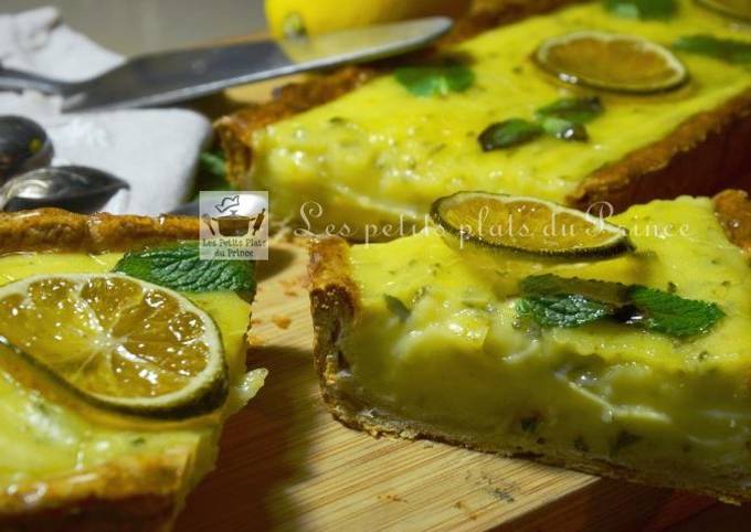 Tarte citron et menthe mojito